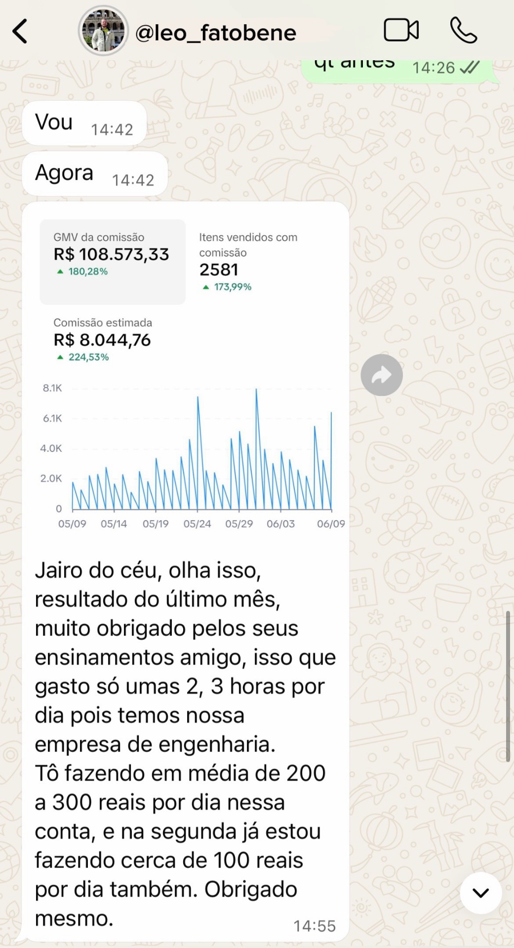 Depoimento de @leo_fatobene